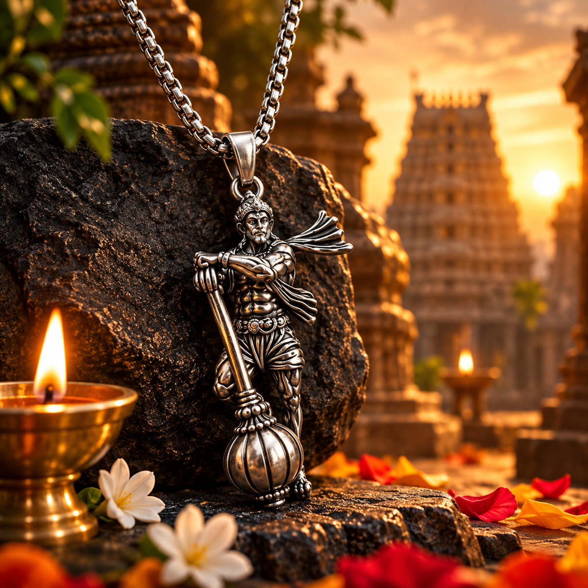 Hanuman Pendant Chain | Lord Hanuman Pendant Necklace
